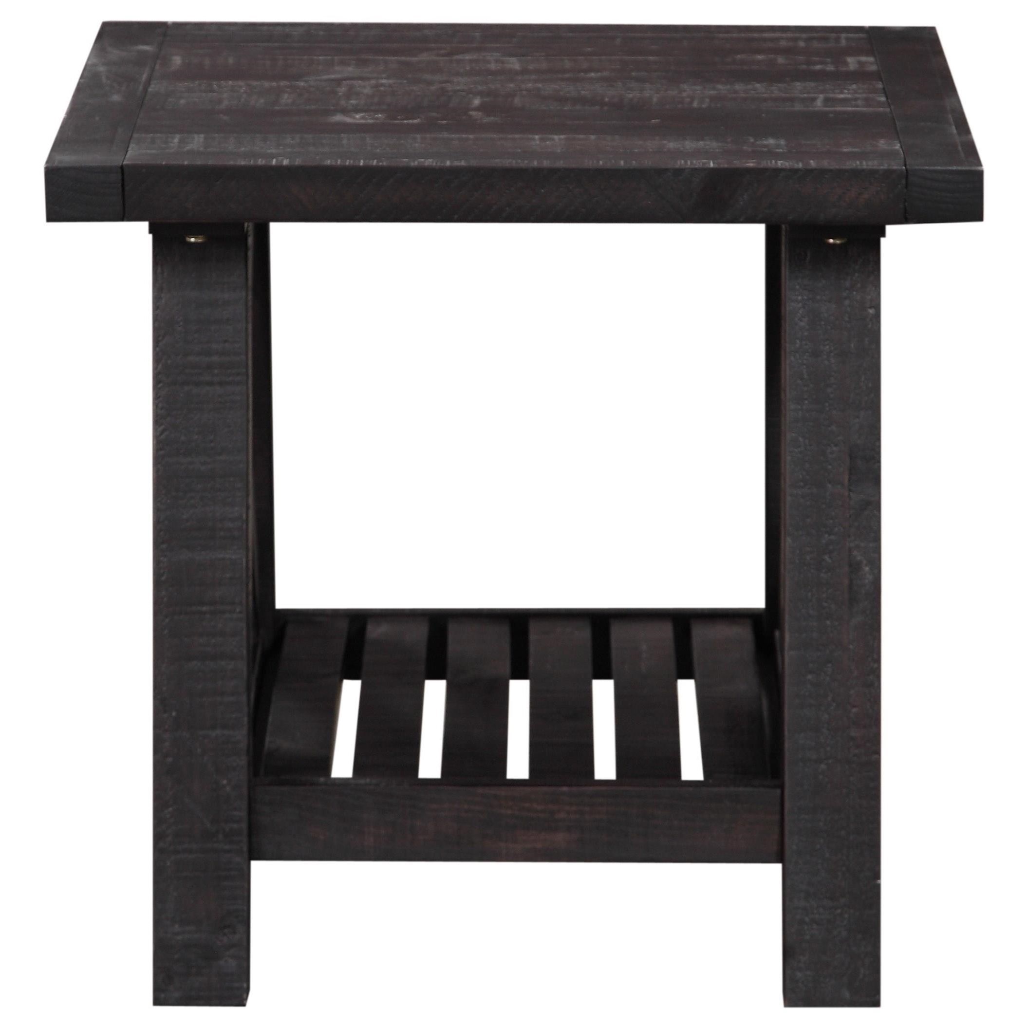 Modus International Yosemite Solid Wood Side Table in Cafe A1